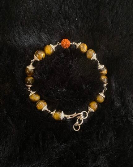 Tiger Eye Silver Caped
