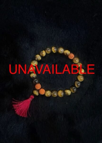 Tiger eye Tri Rudhraksh