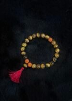 Tiger eye Tri Rudhraksh - Image 2